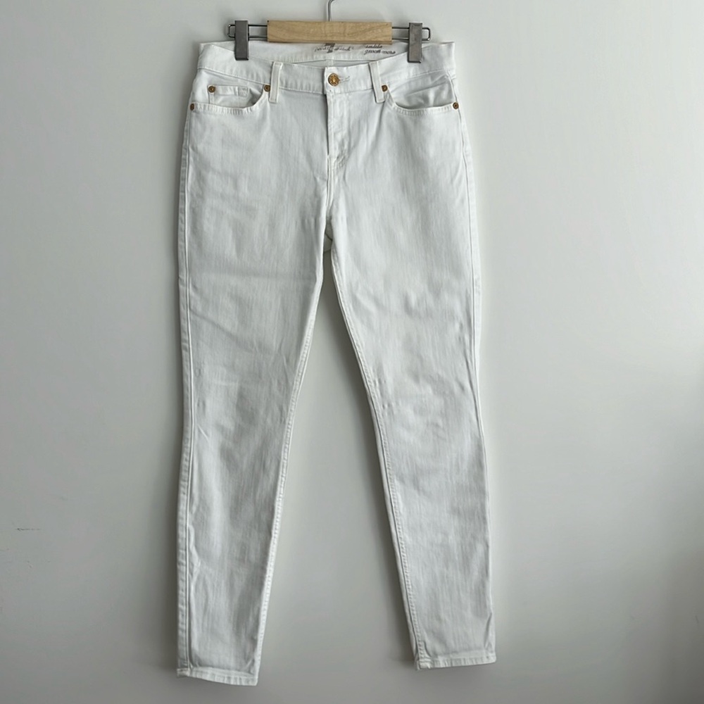 7 For All Mankind Skinny White Ankle Jeans NWOT